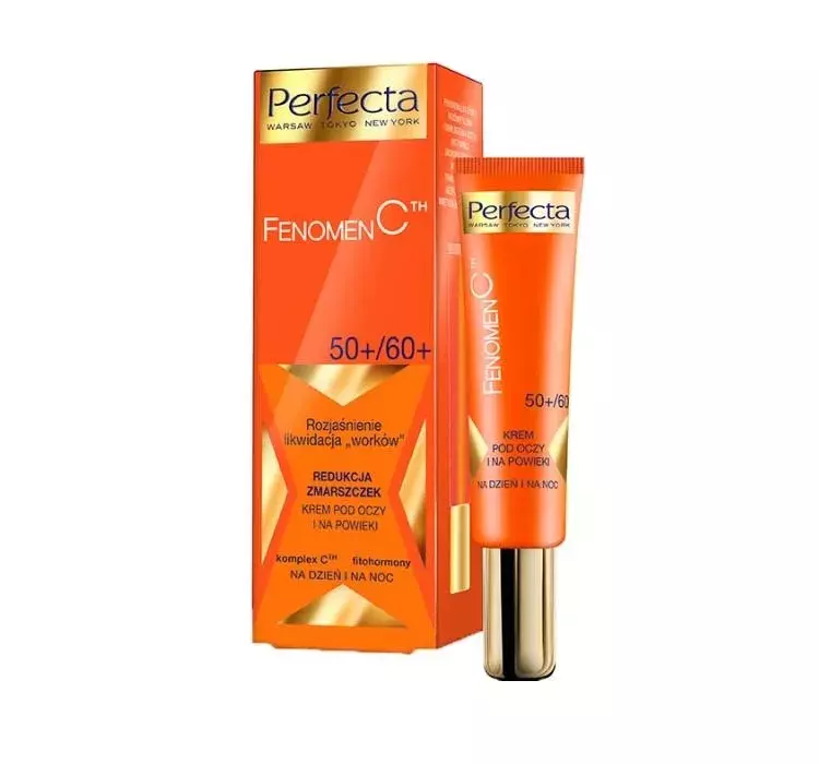 Perfecta Fenomen C Rozjaśnienie, likwidacja worków krem pod oczy 50+/60+ 15ml