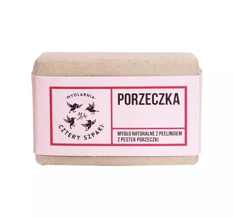 Mydlarnia Cztery Szpaki Naturalne Mydło z Peelingiem z Pestek Porzeczki, Cztery Szpaki, 110g