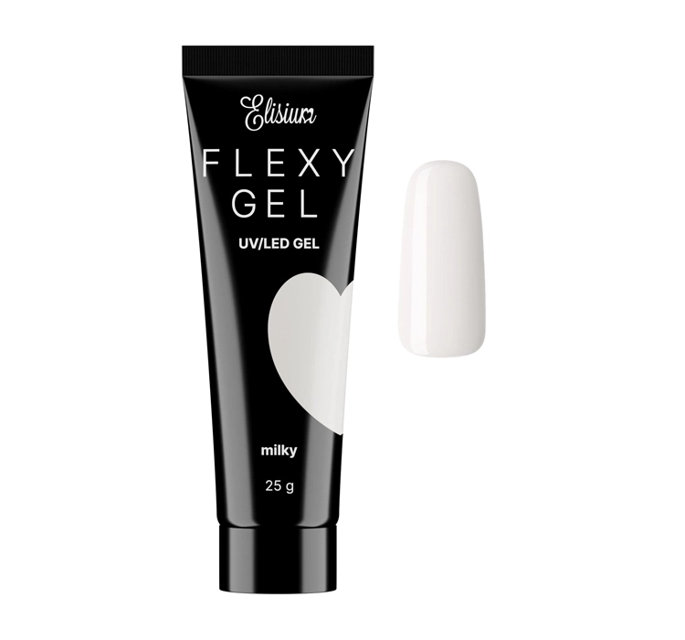 Elisium Flexy Gel- Żel Do Stylizacji Paznokci 25g Milky (3)