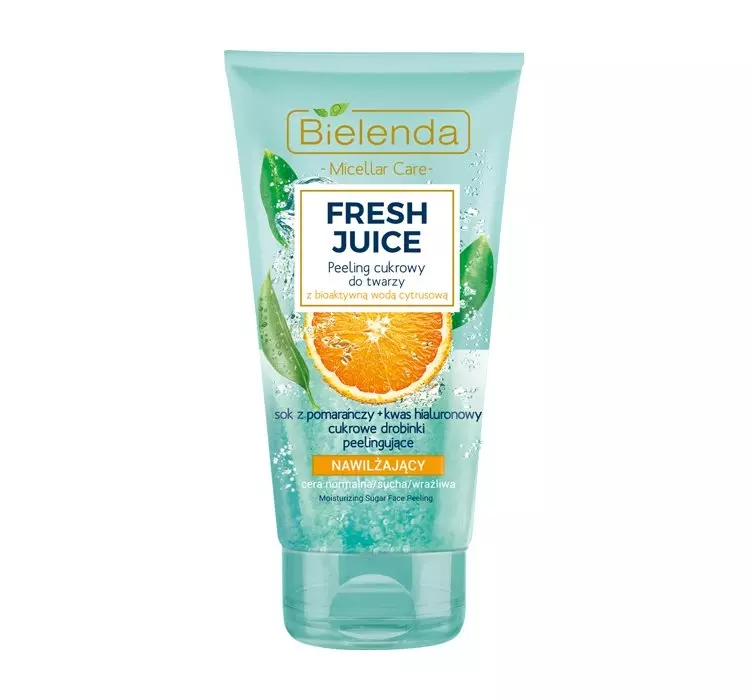 Bielenda Bielenda Fresh Juice Peeling cukrowy nawilżający z wodą cytrusową Pomarańcza 150g