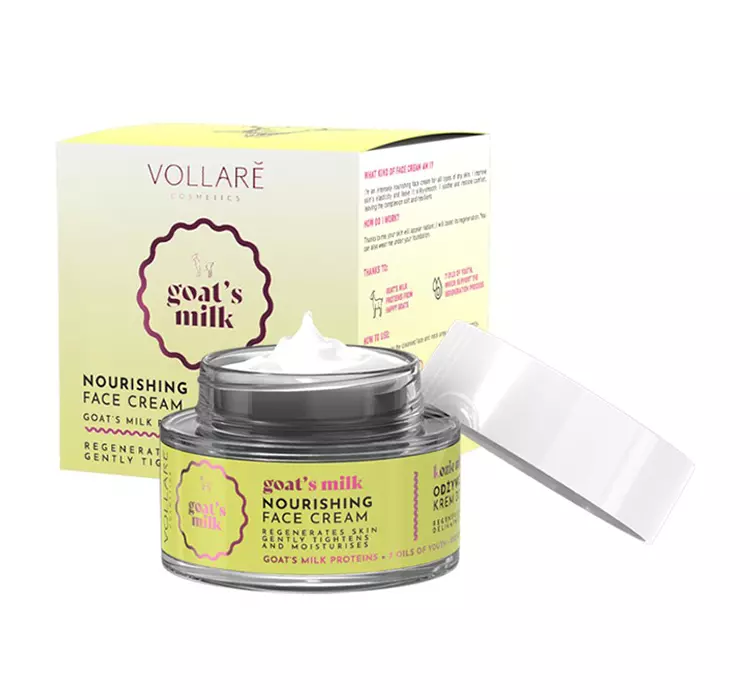 Vollare Kozie Mleko Odżywczy krem do twarzy na dzień i noc 50 ml