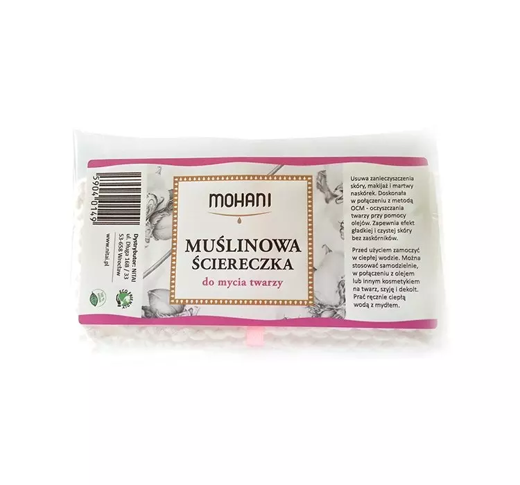 Mohani Muślinowa ściereczka do mycia twarzy 5902802720412