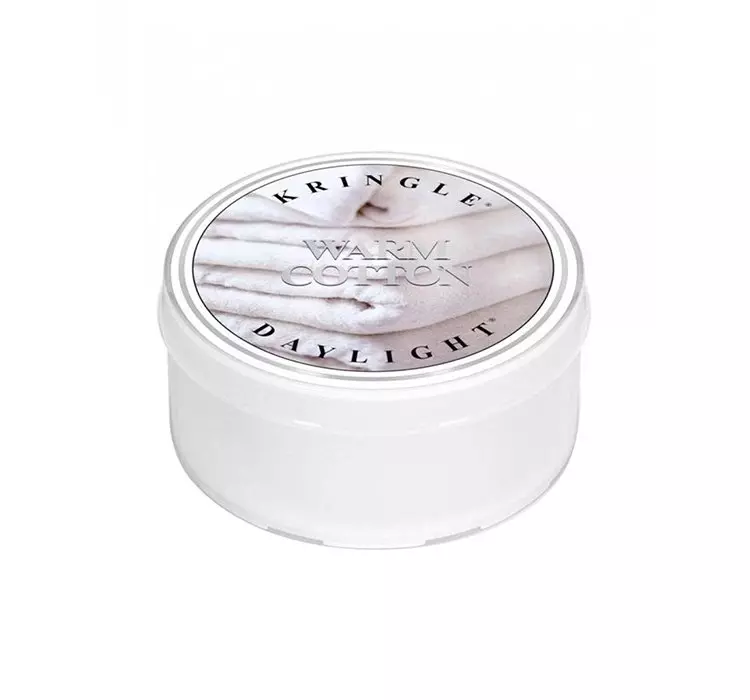 Kringle Candle Warm Cotton, świeca zapachowa daylight, 1 knot