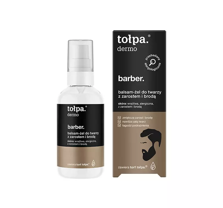 Tołpa barber balsam-żel do twarzy z zarostem brodą
