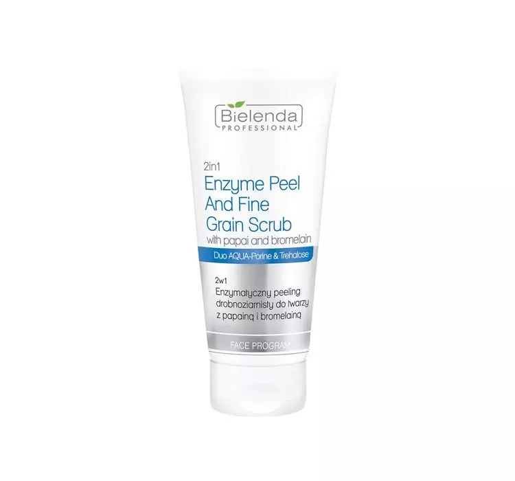 Bielenda Professional 2in1 Enzyme Peel And Fine Grai Scrun With Papain And Bromelain peeling do twarzy 150g