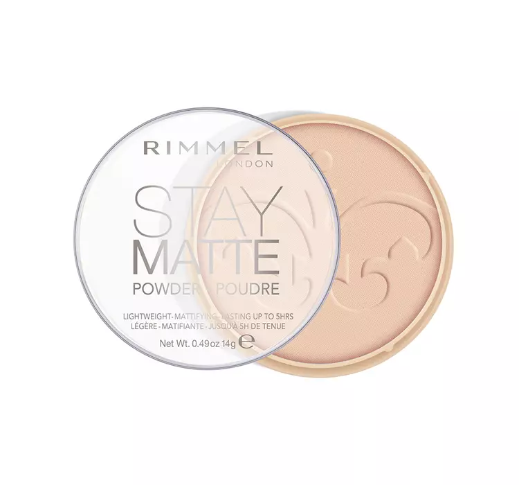 Rimmel Stay Matte Long Lasting Pressed Powder puder w kamieniu 003 Peach Glow 14g
