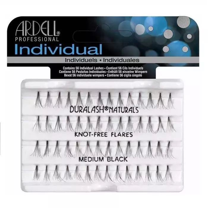 Ardell Individual Knot-Free zestaw 56 kępek rzęs Medium Black