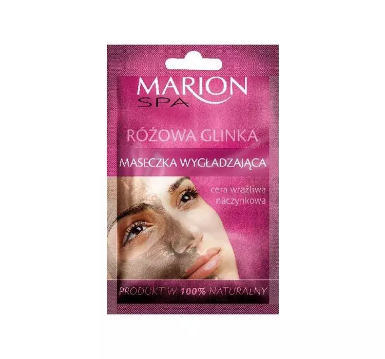 Marion SPA wygładzająca maseczka do twarzy z różową glinką 8g