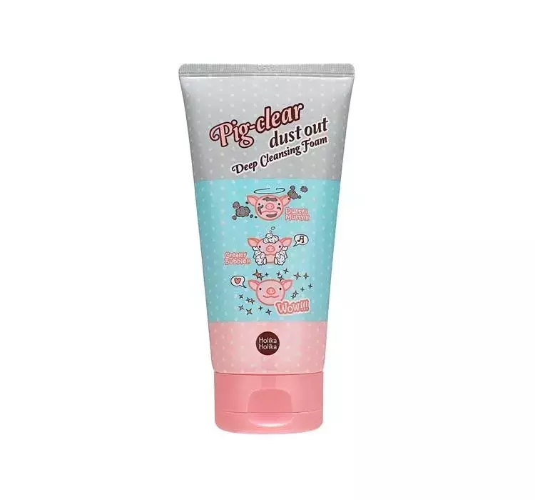 Holika Holika Pig-Clear Dust Out Deep Cleansing Foam pianka oczyszczająca do twarzy 150ml