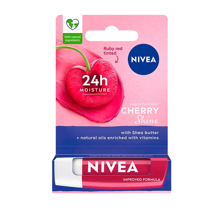NIVEA Lip Care Pomadka ochronna do ust - CHERRY SHINE 4.8g