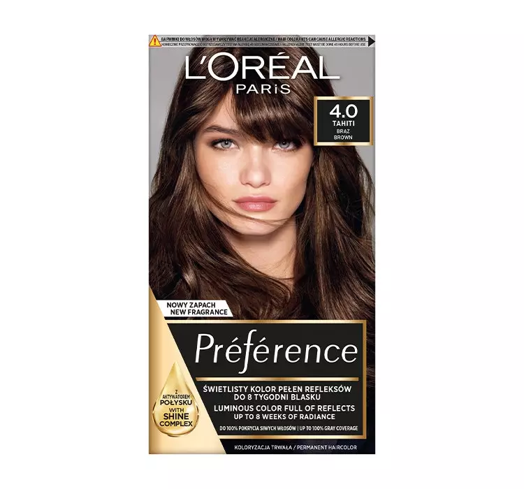 Loreal Preference Farba do włosów 4.0 Tahiti - brąz 1op.