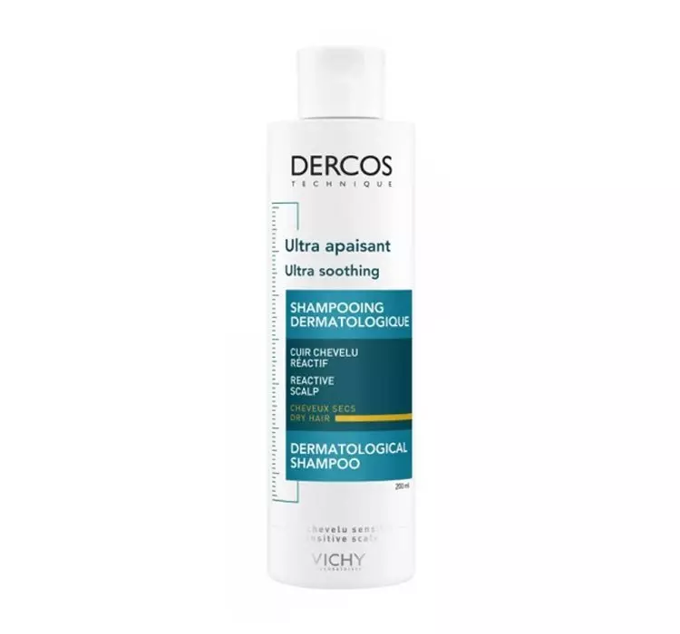 Vichy Dercos Ultra Soothing szampon ultra łagodzący do włosów suchych No Parabens Hypoallergenic 200 ml