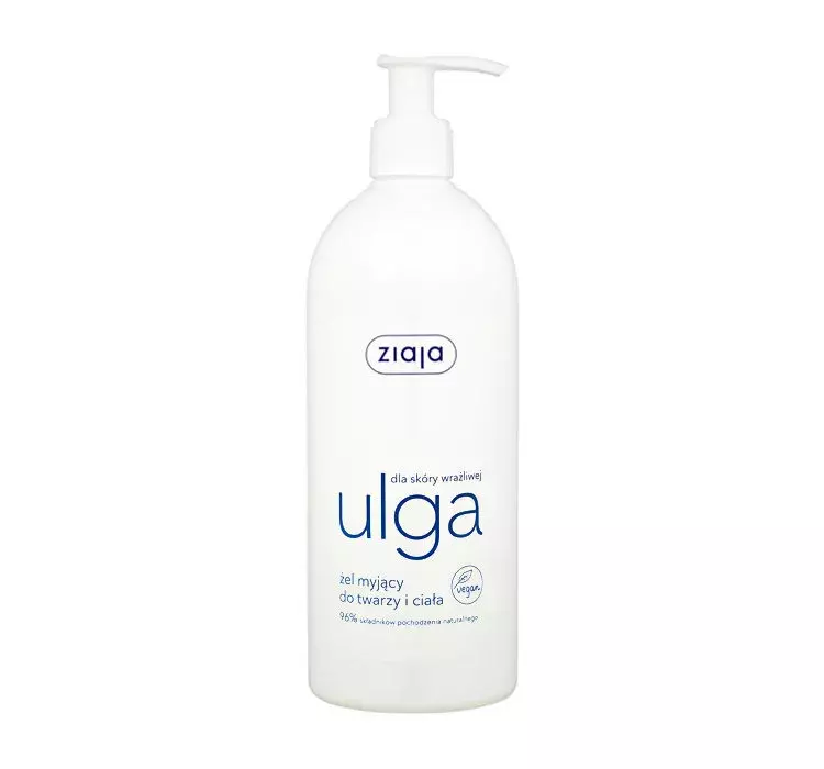 Ziaja ULGA DLA SKÓRY WRAŻLIWEJ - KREMOWY ŻEL MYJĄCY DO TWARZY I CIAŁA 400ml