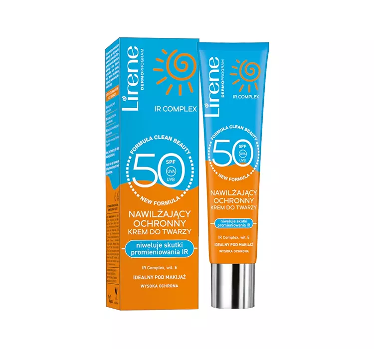 LIRENE Sun Nawilżający Ochronny Krem Do Twarzy SPF50 40ml