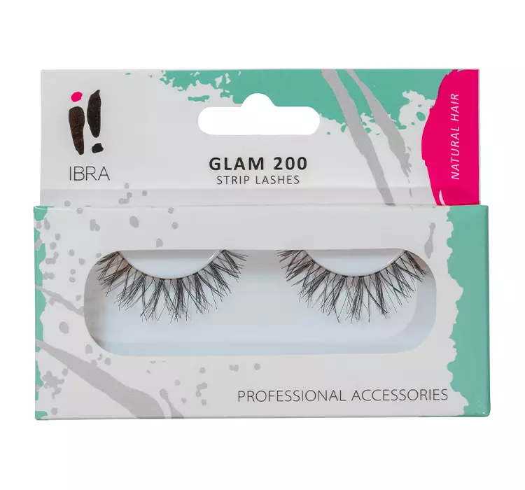 Ibra Ibra - GLAM - Sztuczne rzęsy na pasku - GLAM 200 IBRSRNPA-NAPA-01