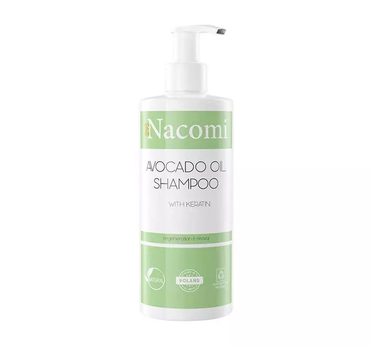 Nacomi Szampon do włosów z olejem Avocado i hydrolizowaną keratyną 250ml