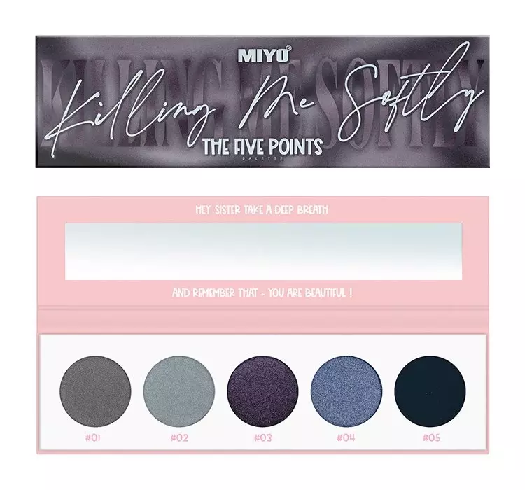 MIYO FIVE POINTS EYESHADOW PALETTE - Paleta 5 cieni do powiek - 14 - KILLING ME SOFTLY FIVE POINTS EYESHADOW PALETTE - Paleta 5 cieni do powiek - 14 - KILLING ME SOFTLY