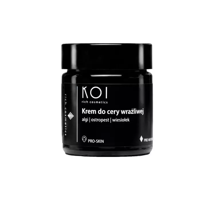 KOI COSMETICS Krem do cery wrażliwej z algami i wiesiołkiem