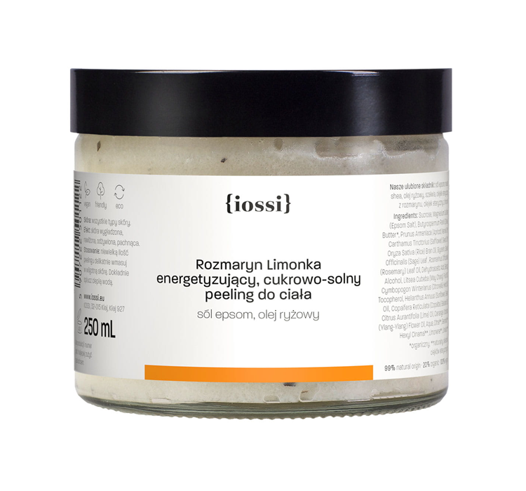 Iossi Iossi, peeling do ciała Rozmaryn & Limonka, 250 ml