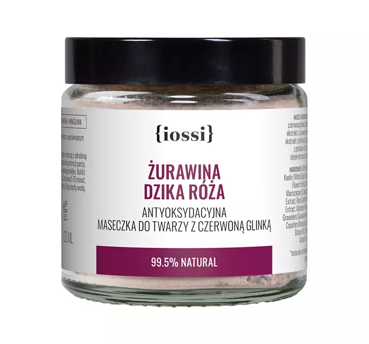 Iossi Maseczka Antyoksydacyjna Żurawina Dzika Róża z Czerwoną Glinką 120 ml