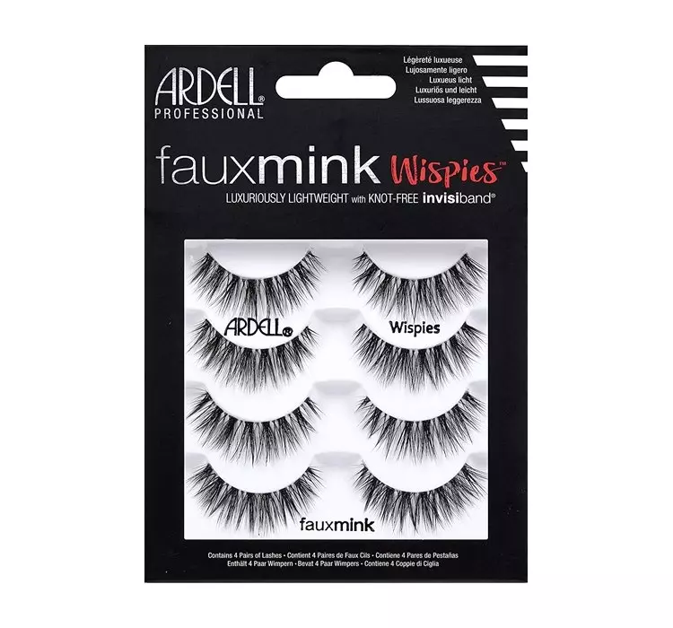 Ardell Faux Mink 4PACK Sztuczne Rzęsy Wispies