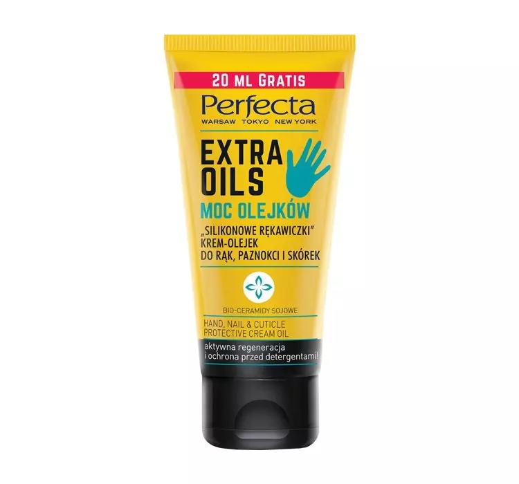 DAX Cosmetics Extra Oils Silikonowe rękawiczki krem-olejek do rąk paznokci i skórek 80ml, 80 ml 5900525062840