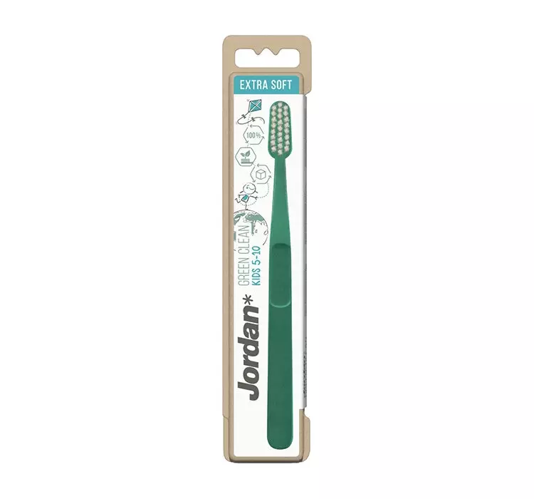 Jordan Green Clean Kids 5-10 Extrasoft szczoteczka do zębów dla dzieci 1 sztuka 1145922