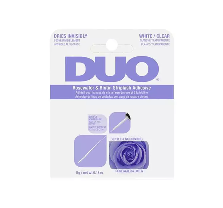 Ardell Duo Rosewater & Biotin Striplash Adhesive sztuczne rzęsy 5 g dla kobiet