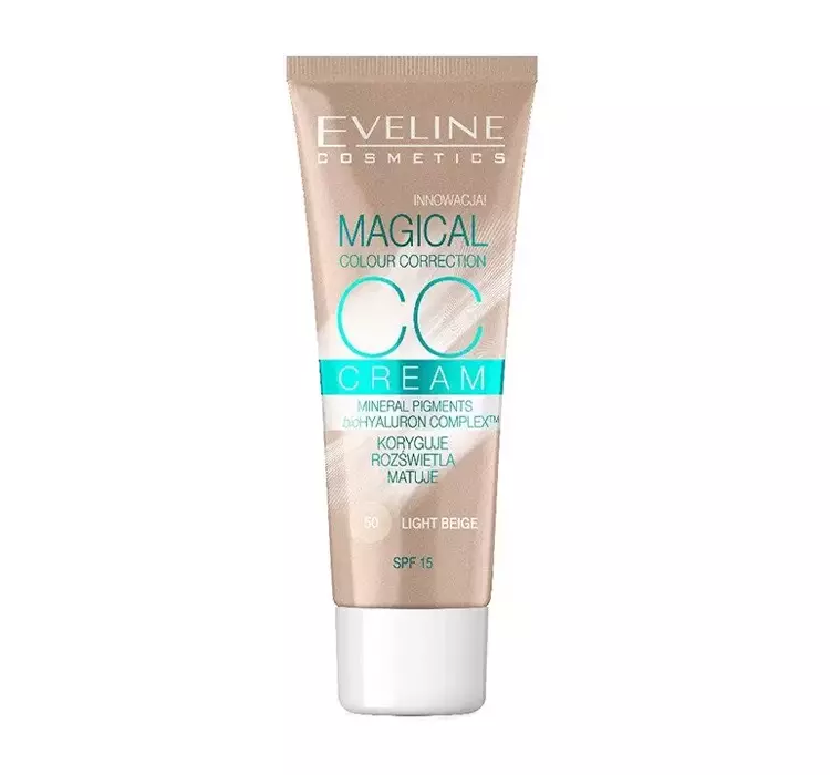 Eveline Fluid Magical CC Cream nr 50 Jasny Beż 30ml KOLOROWKA