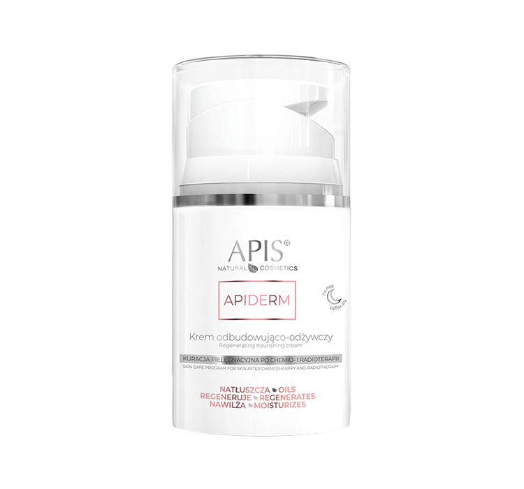 Apis Apiderm, Krem odbudowująco-odżywczy do twarzy na noc, 50ml