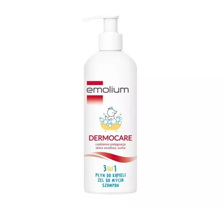 Emolium SANOFI AVENTIS SP Z O.O Dermocare 3 w 1 Płyn do kąpieli żel do mycia i szampon 400 ml