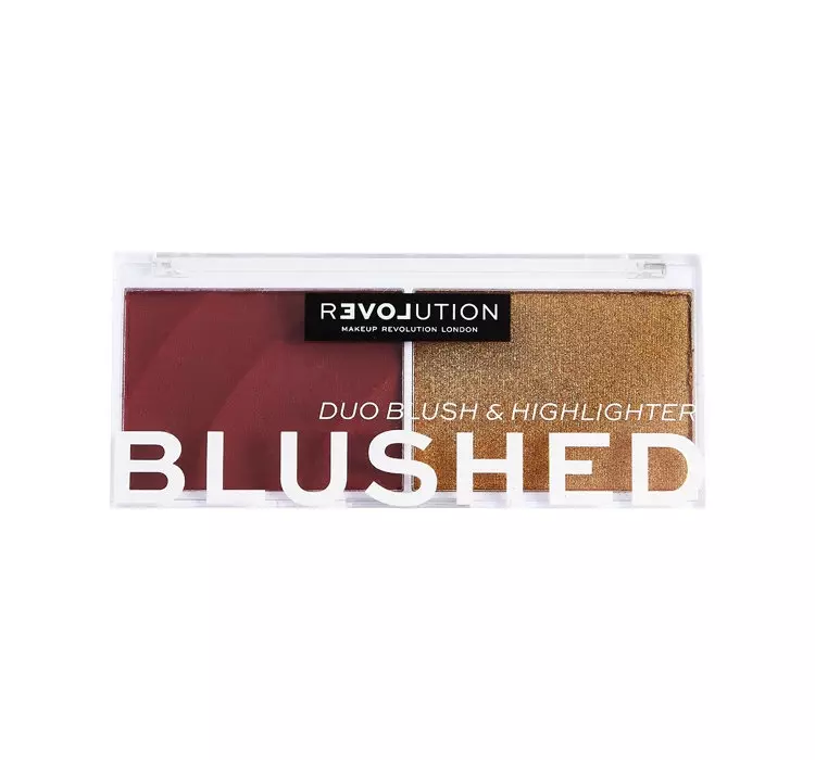Revolution Relove Revolution Relove Colour Play Blushed Duo Blush & Highlighter zestaw kosmetyków 5,8 g dla kobiet Wishful