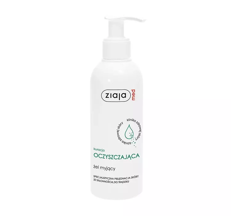 Ziaja Med Kuracja Antybakteryjna (łojotok, trądzik) - Żel myjący 200ml