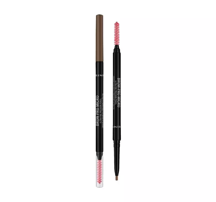 RIMMEL BROW PRO MICRO PENCIL - Automatyczna kredka do brwi ze szczoteczką - 002 - SOFT BROWN