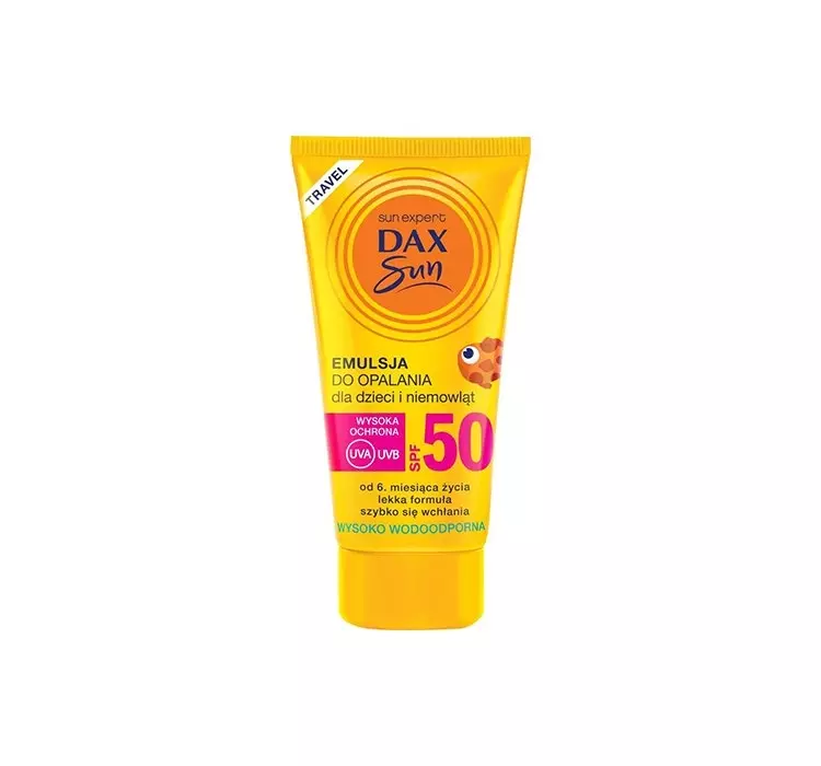Dax Sun  TRAVEL Emulsja do opalania dla dzieci SPF50 50ml