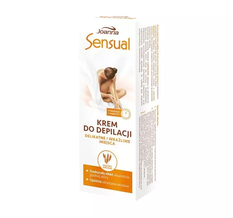 Joanna SENSUAL Krem do depilacji MLECZKO OWSIANE, 100 g 5901018019341