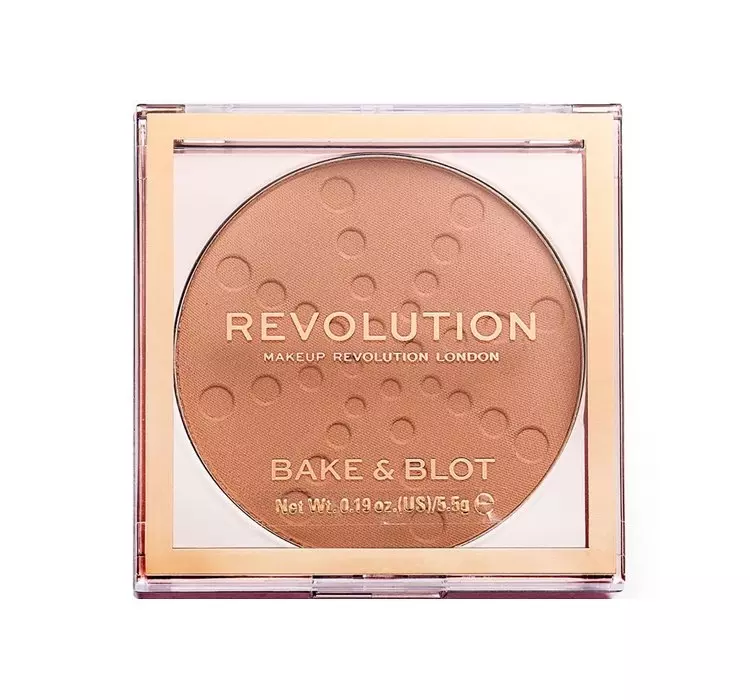 Makeup Revolution Bake & Blot utrwalający puder odcień Peach 5,5 g