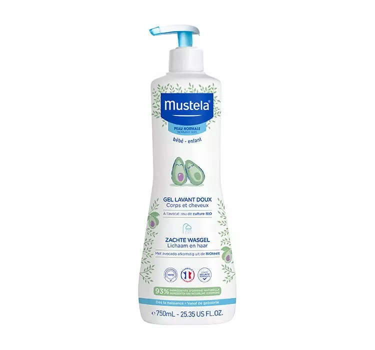 LABORATOIRES EXPANSCIENCE Mustela delikatny żel do mycia głowy i ciała 750 ml