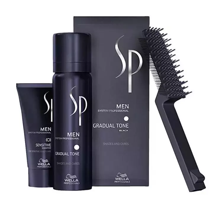 Wella SP SP Men Gradual Tone Pigment Mousse Black Pianka przywracająca czarny kolor 60ml