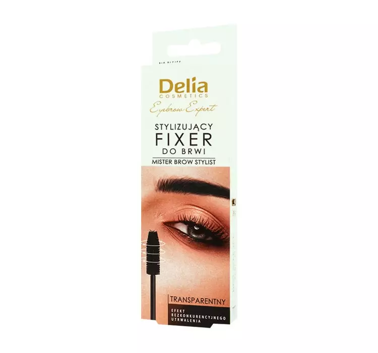 Delia Cosmetics Eyebrow Expert Stylizujący Fixer do brwi Transparentny
