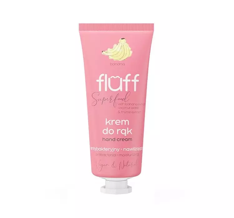 Fluff Fluff Krem do rąk ultra nawilżający banan 50ml