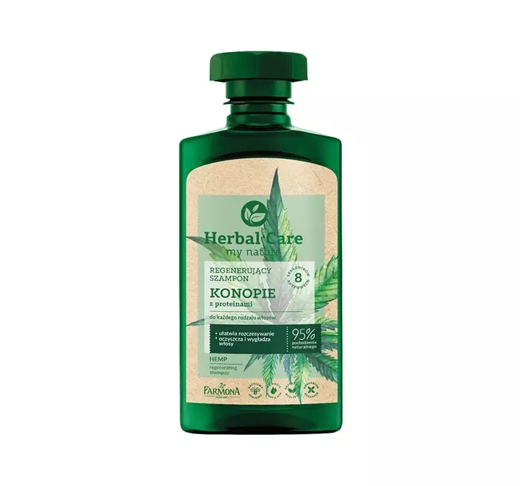 Herbal Farmona CARE REGENERUJĄCY SZAMPON KONOPIE Z PROTEINAMI 330ML