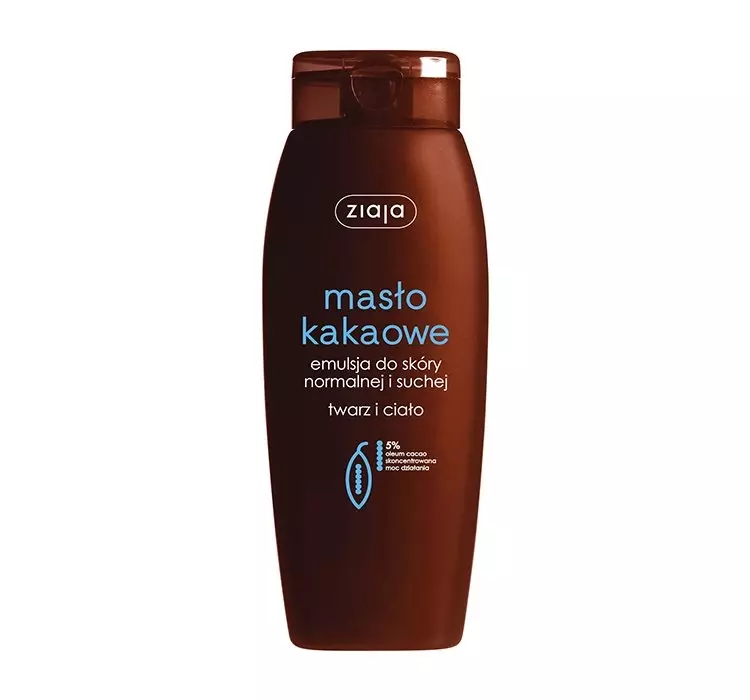 Ziaja Masło Kakaowe Emulsja do twarzy i ciała 5% oleum cacao 200ml
