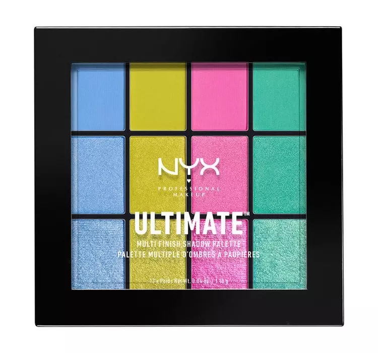 NYX Professional Makeup Professional Makeup - ULTIMATE MULTI FINISH SHADOW PALETTE - Paleta 12 cieni do powiek - 05 ELECTRIC NYXCPEL