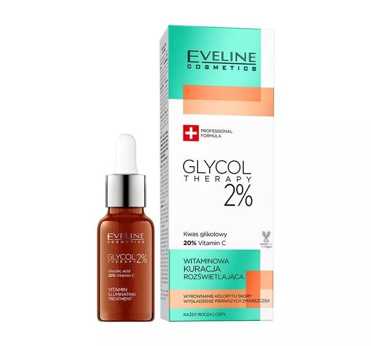 Eveline GLYCOL THERAPY 2% Kuracja witaminowa rozświetlająca 18ml 48381-uniw