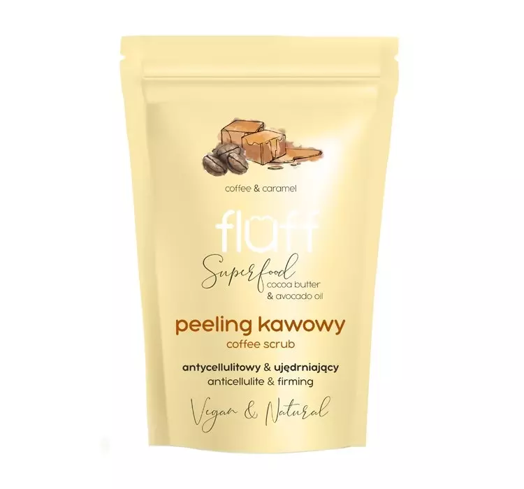Fluff Fluff Peeling kawowy do ciała karmel 100g