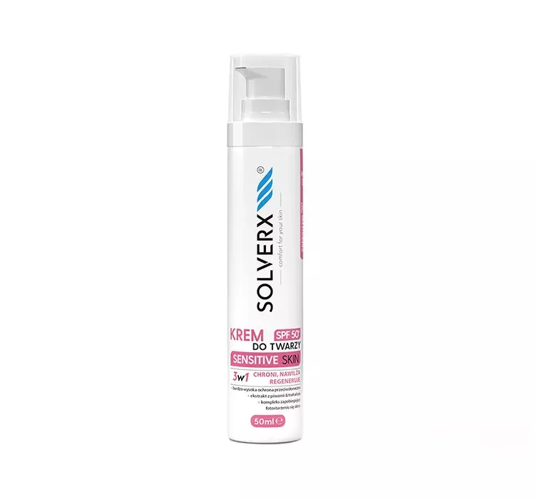 Solverx Solverx Sensitive Skin Krem do Twarzy SPF50 50ml SOL-4196
