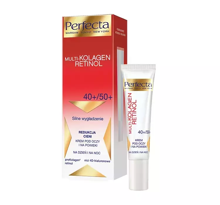 Perfecta Multikolagen Retinol Rozświetlenie Krem pod oczy i na okolice ust 40+/50+ 15ml