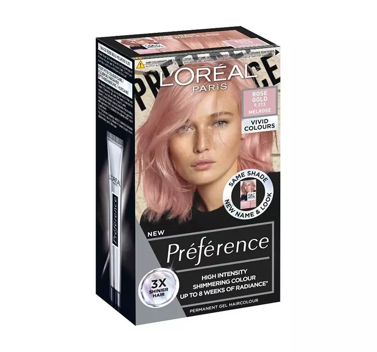 Loreal Preference Vivid Colors Farba do włosów nr 9.213 Rose Gold Melrose) 1op