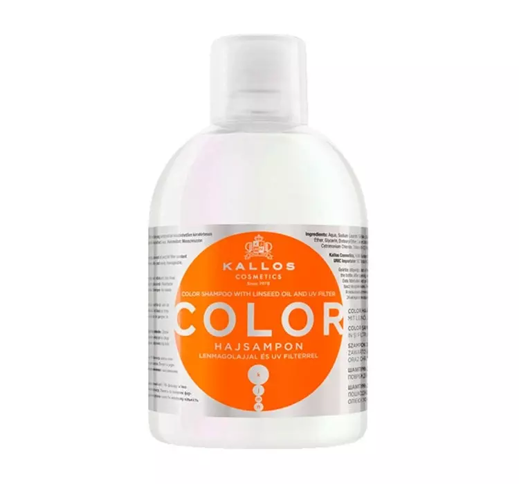 Kallos Color Shampoo 1000ml W Szampon do włosów farbowanych